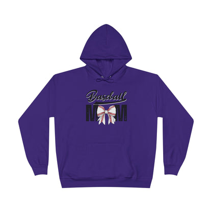 Personalized - "BaseBow" Baseball Mom Hoodie Sweatshirt