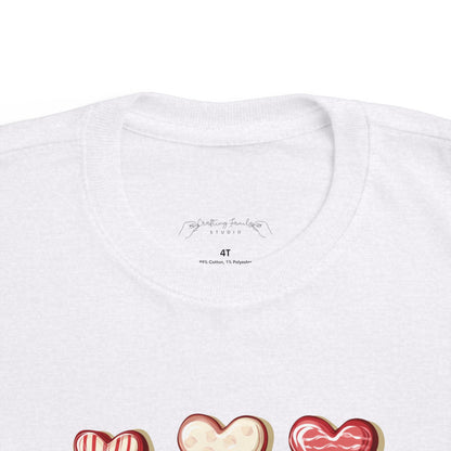 "Baked Goods Hearts" Toddler's Jersey Tee