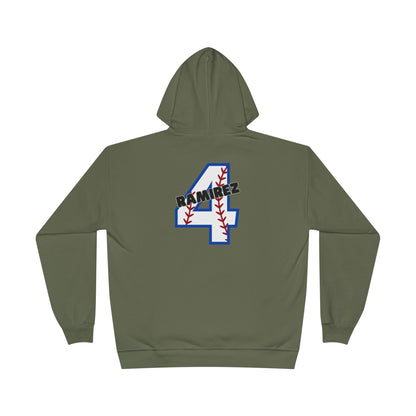 Personalized - "BaseBow" Baseball Mom Hoodie Sweatshirt