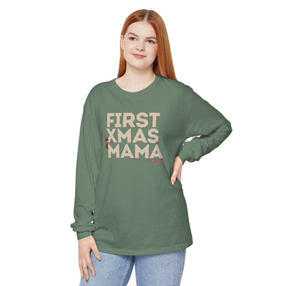 Holiday - "First Christmas - Mama" Long Sleeve T-Shirt