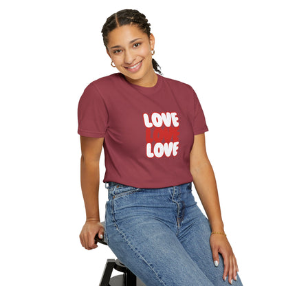 "Love, Love, Love" T-shirt