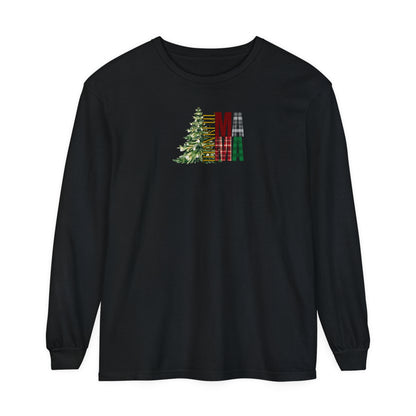 Holiday - “Thankful Mama" Christmas Tree Long Sleeve T-Shirt