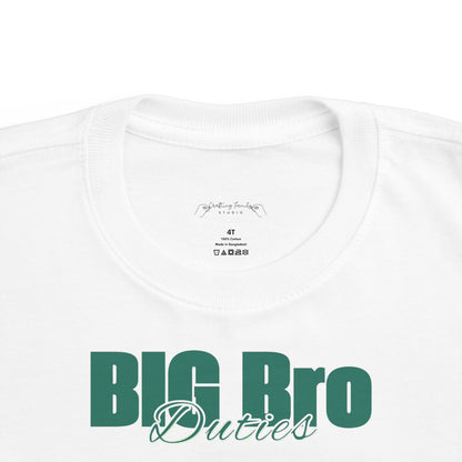 "Big Bro Duties" Toddler's Jersey Tee