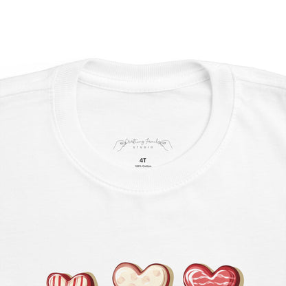 "Baked Goods Hearts" Toddler's Jersey Tee