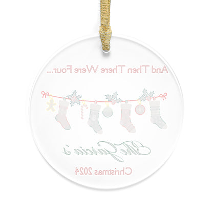 "There were 4 - stockings" Personalized Acrylic Ornament