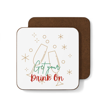 "Get Your Drink On" Holiday Coaster