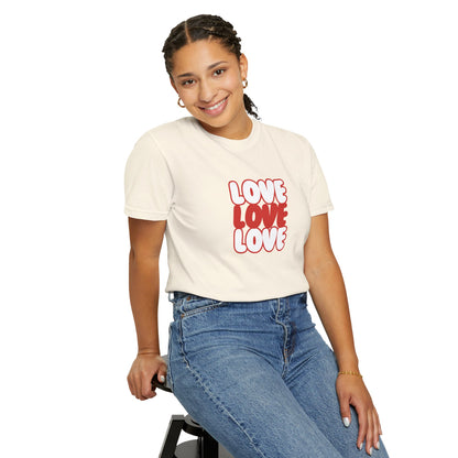 "Love, Love, Love" T-shirt