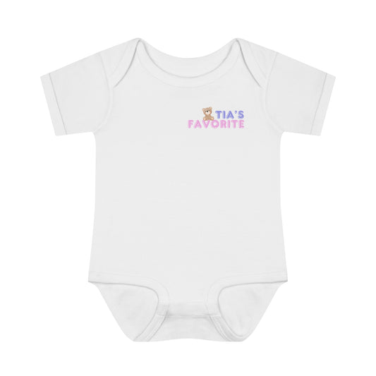 "Tia's Favorite" - Teddy Infant Bodysuit