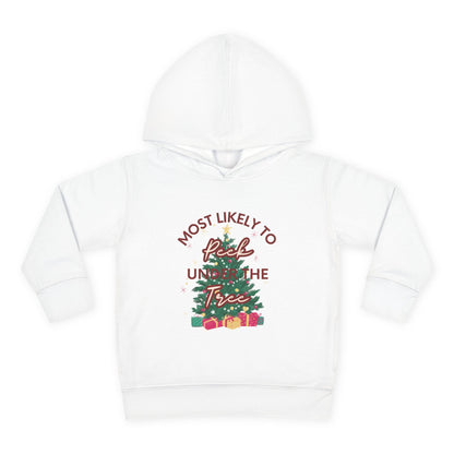Holiday "Peek Under Tree" - Fleece Hoodie