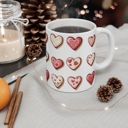 "Baked Goods Hearts" Mug