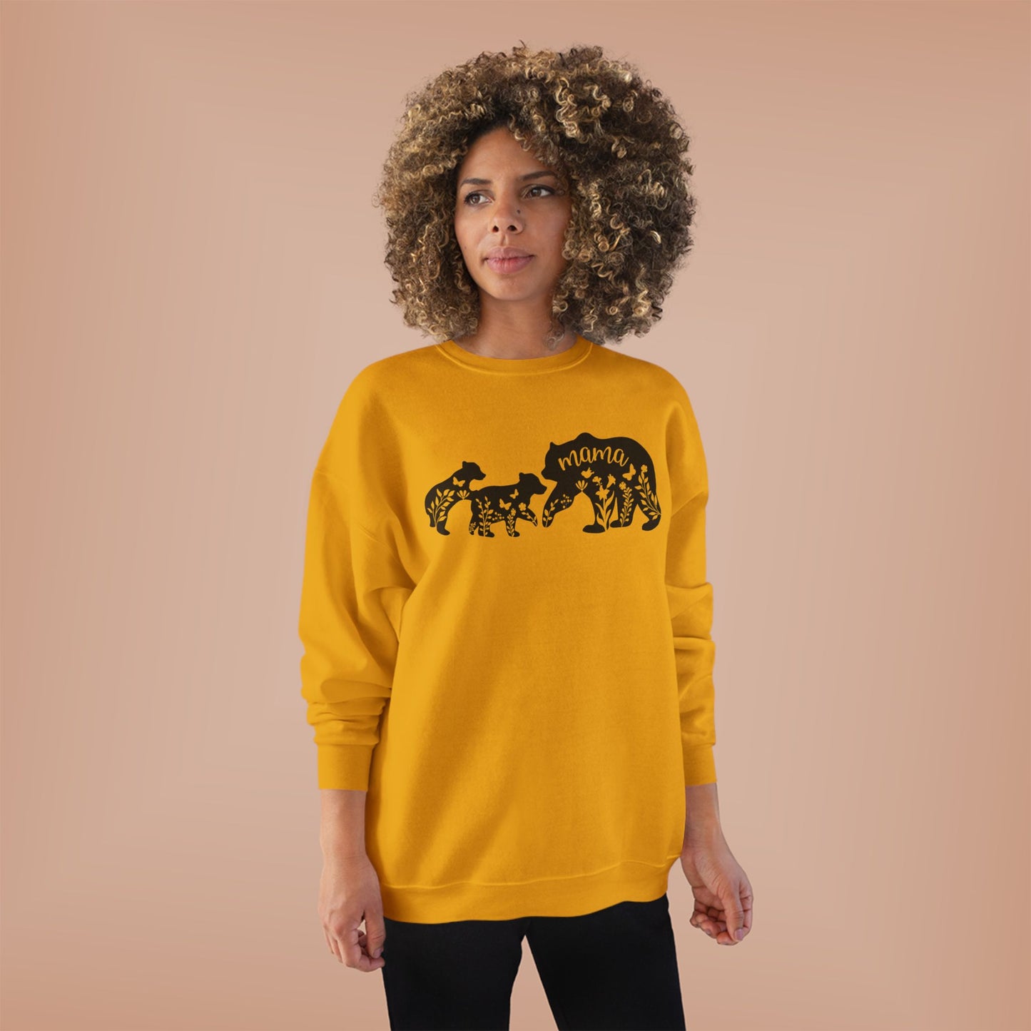 Floral Mama Bear Crewneck Sweatshirt