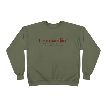 "Freestylin' this mom thing" Crewneck Sweatshirt