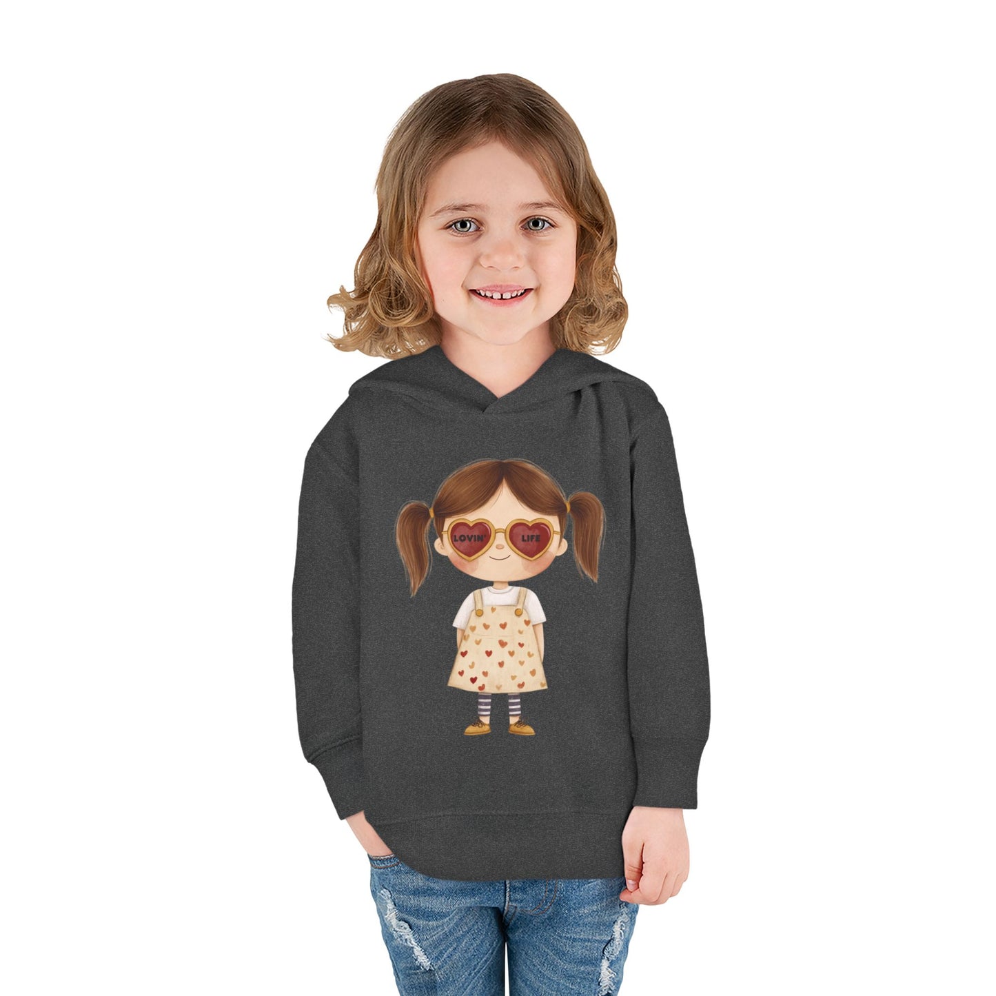 "Lovin Life Toddler Girl" - Fleece Hoodie