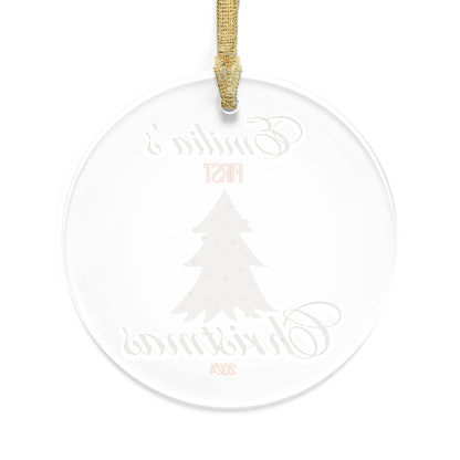 "First Christmas" Personalized Acrylic Ornament