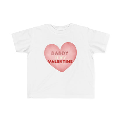 "Daddy's Valentine" Toddler's Jersey Tee