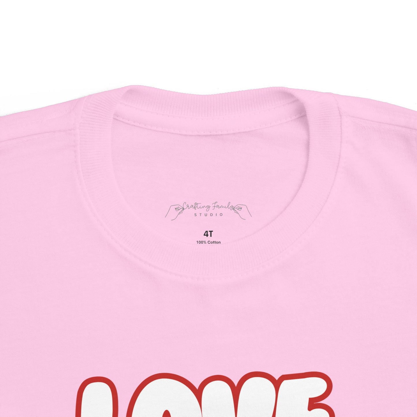 "Love, Love, Love" Toddler's Jersey Tee