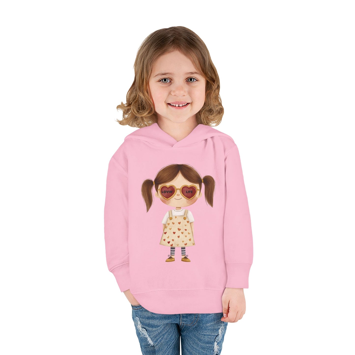 "Lovin Life Toddler Girl" - Fleece Hoodie