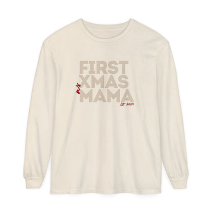 Holiday - "First Christmas - Mama" Long Sleeve T-Shirt