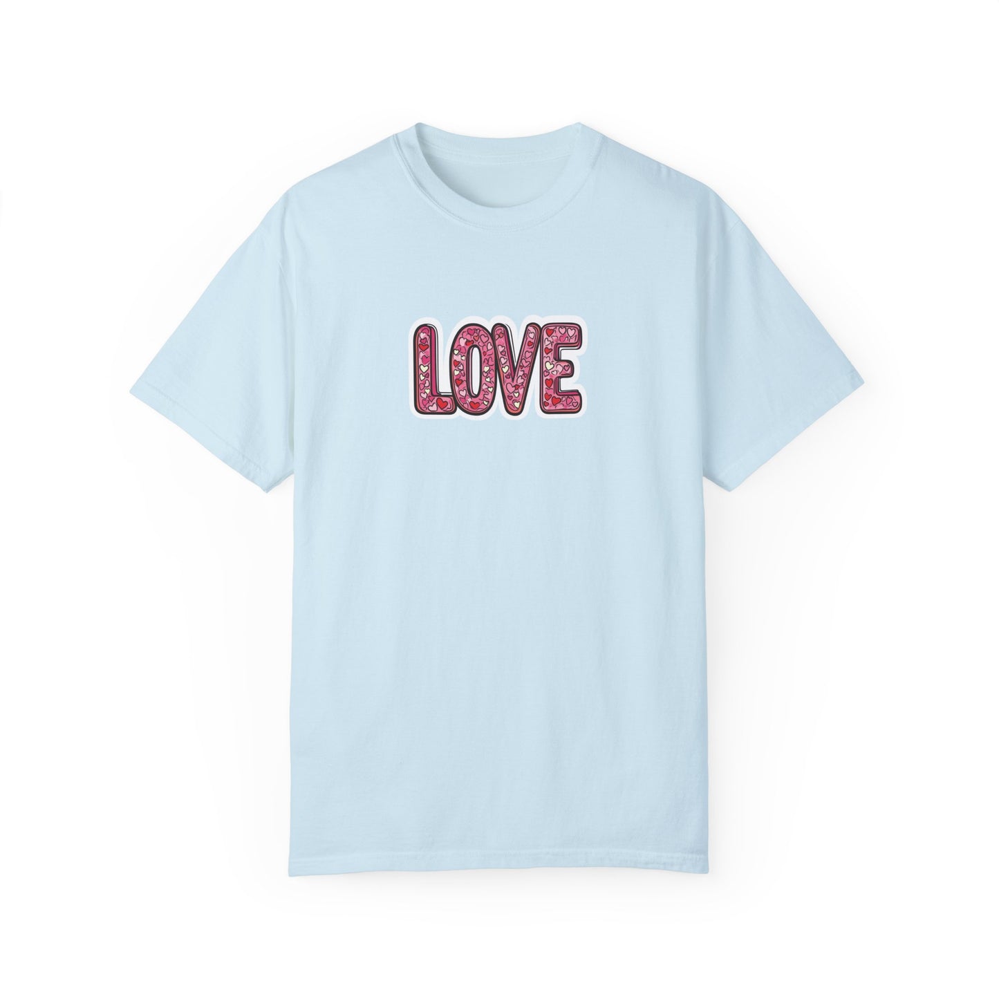 "Hearts in Love text" T-shirt