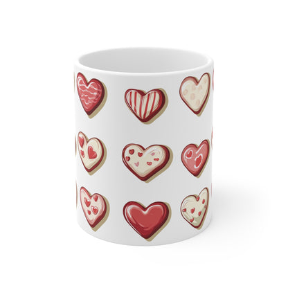 "Baked Goods Hearts" Mug