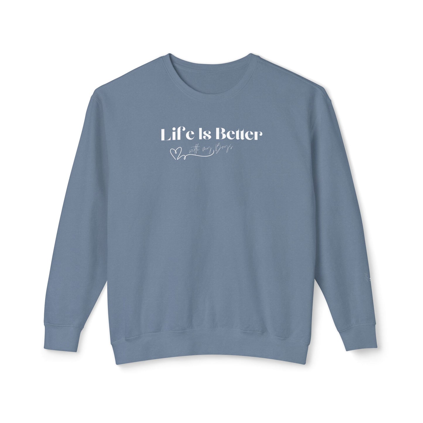 Personalized "Better with My Boys" Crewneck Sweatshirt