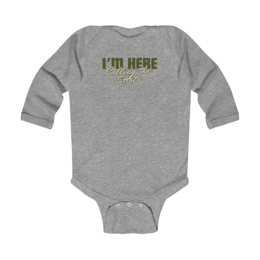 “Calling the Shots” Long Sleeve Bodysuit