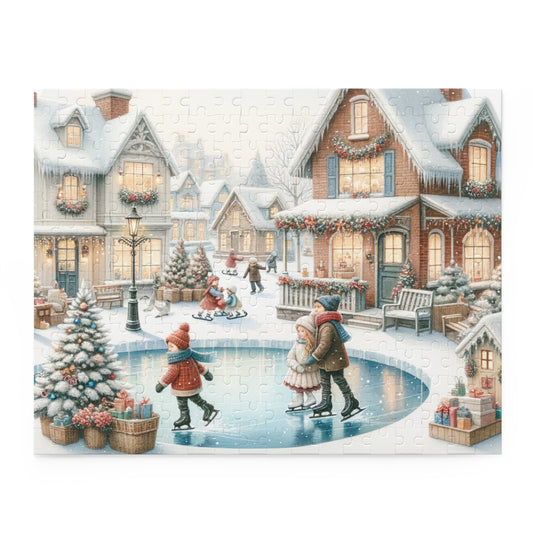 Winter Ice Skating Puzzle (252 Piece)