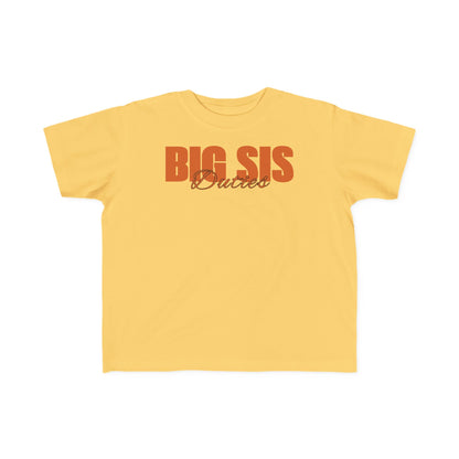 "Big Sis Duties" Toddler's Jersey Tee
