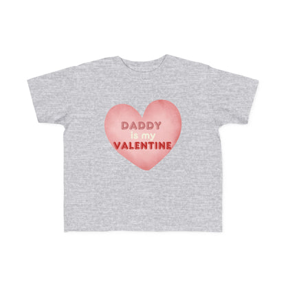 "Daddy's Valentine" Toddler's Jersey Tee