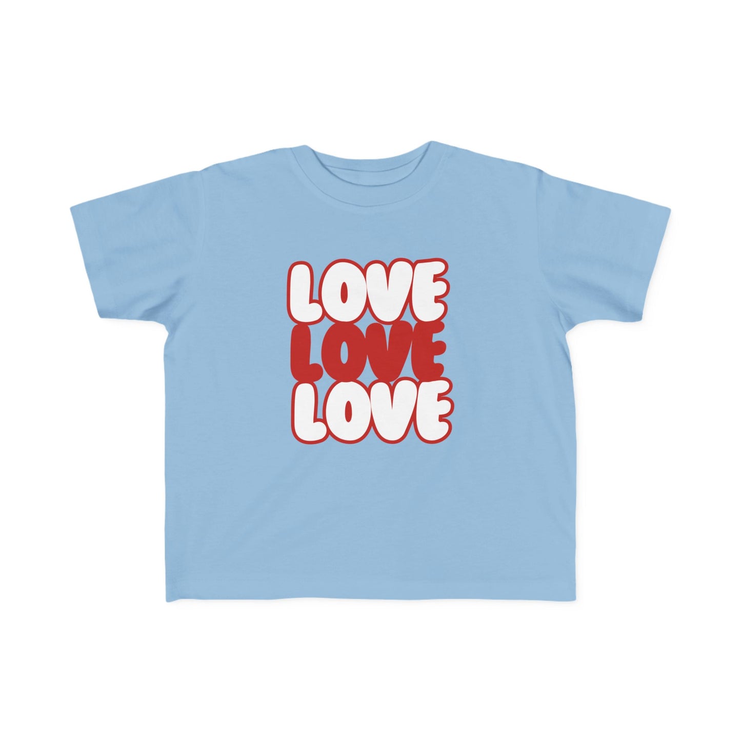 "Love, Love, Love" Toddler's Jersey Tee