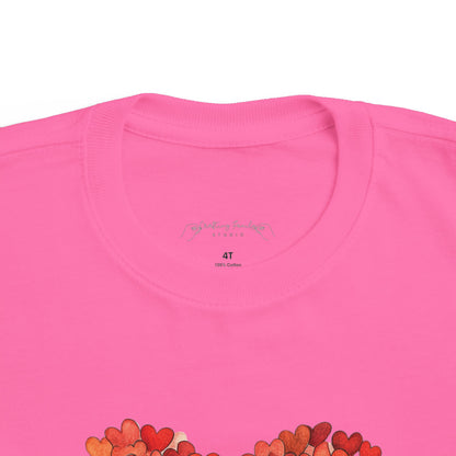 "Hearts in Heart" Toddler's Jersey Tee
