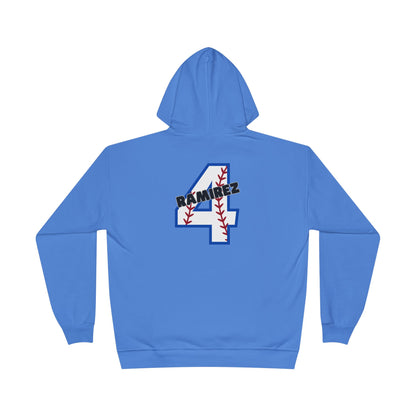Personalized - "BaseBow" Baseball Mom Hoodie Sweatshirt