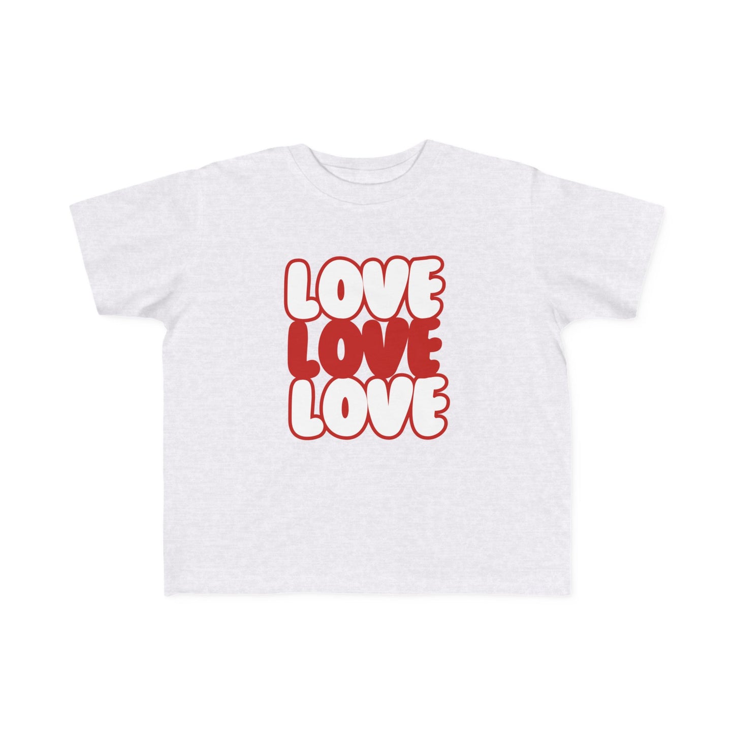 "Love, Love, Love" Toddler's Jersey Tee