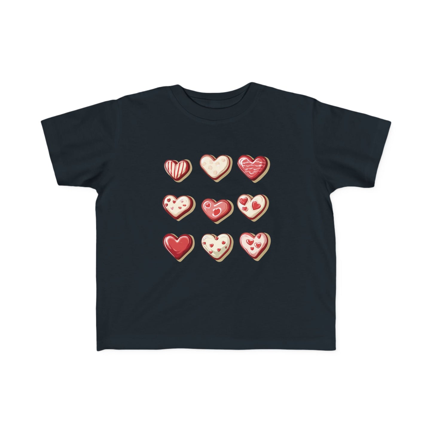 "Baked Goods Hearts" Toddler's Jersey Tee