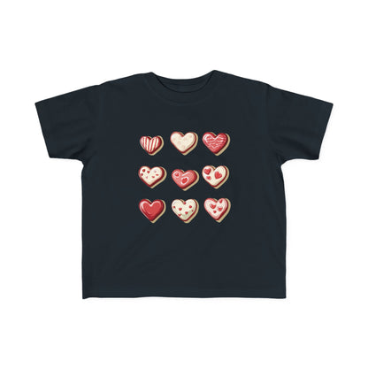 "Baked Goods Hearts" Toddler's Jersey Tee