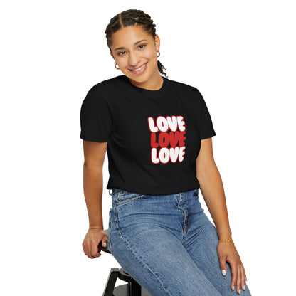 "Love, Love, Love" T-shirt