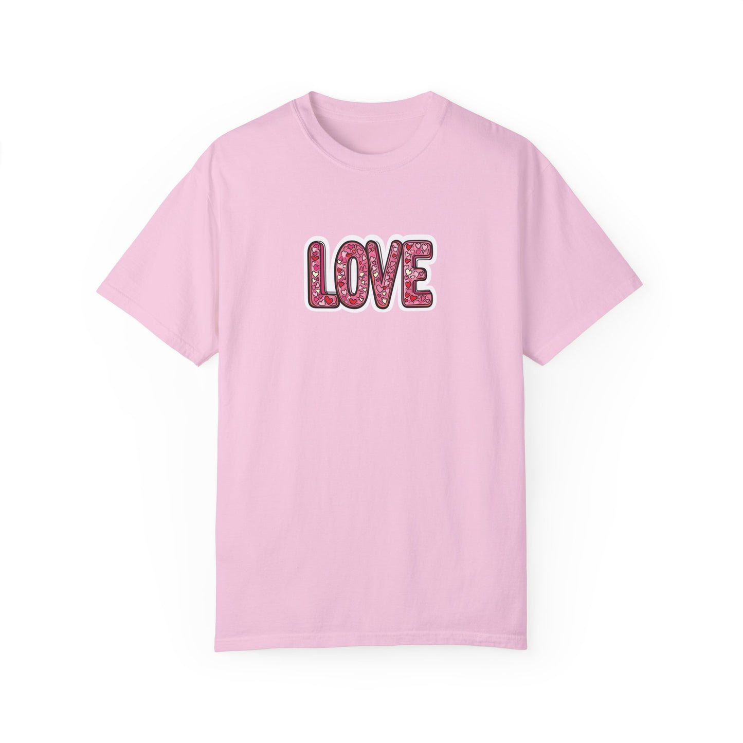 "Hearts in Love text" T-shirt