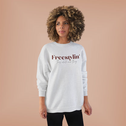 "Freestylin' this mom thing" Crewneck Sweatshirt