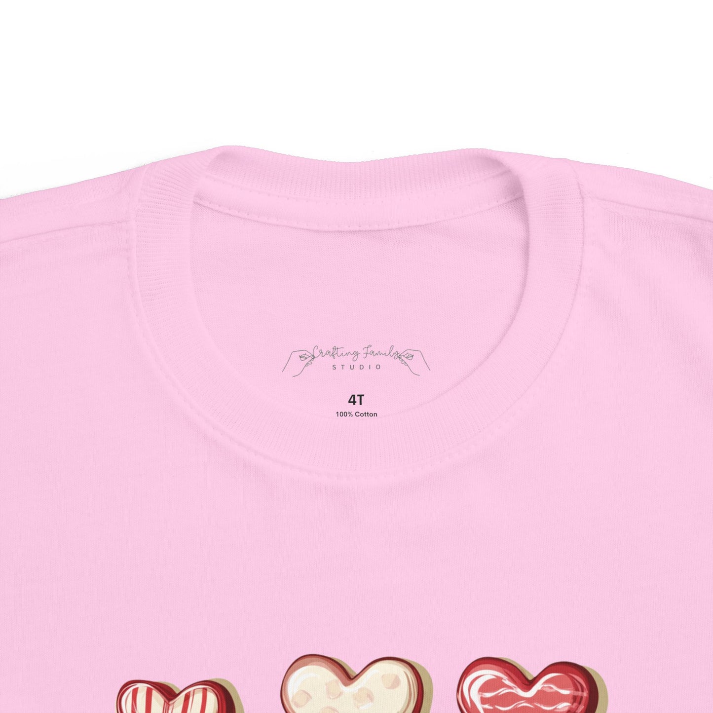 "Baked Goods Hearts" Toddler's Jersey Tee