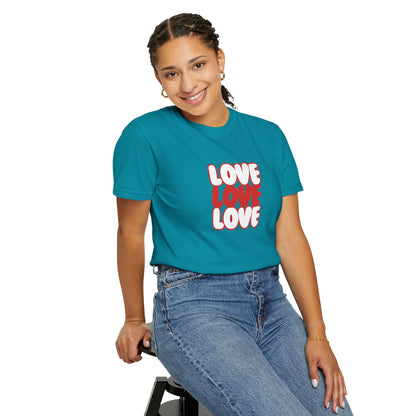 "Love, Love, Love" T-shirt