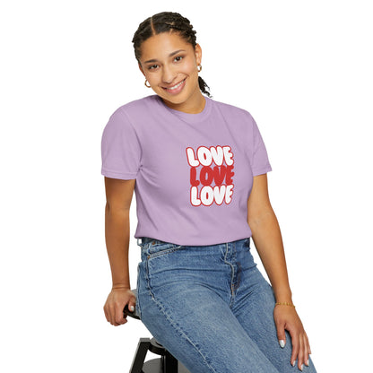 "Love, Love, Love" T-shirt