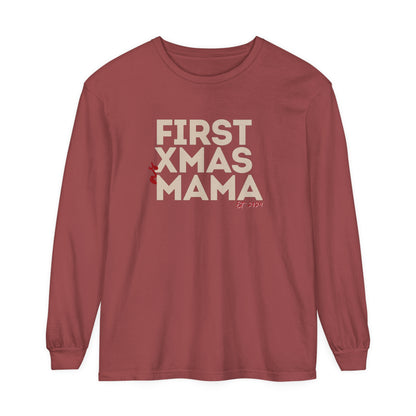 Holiday - "First Christmas - Mama" Long Sleeve T-Shirt