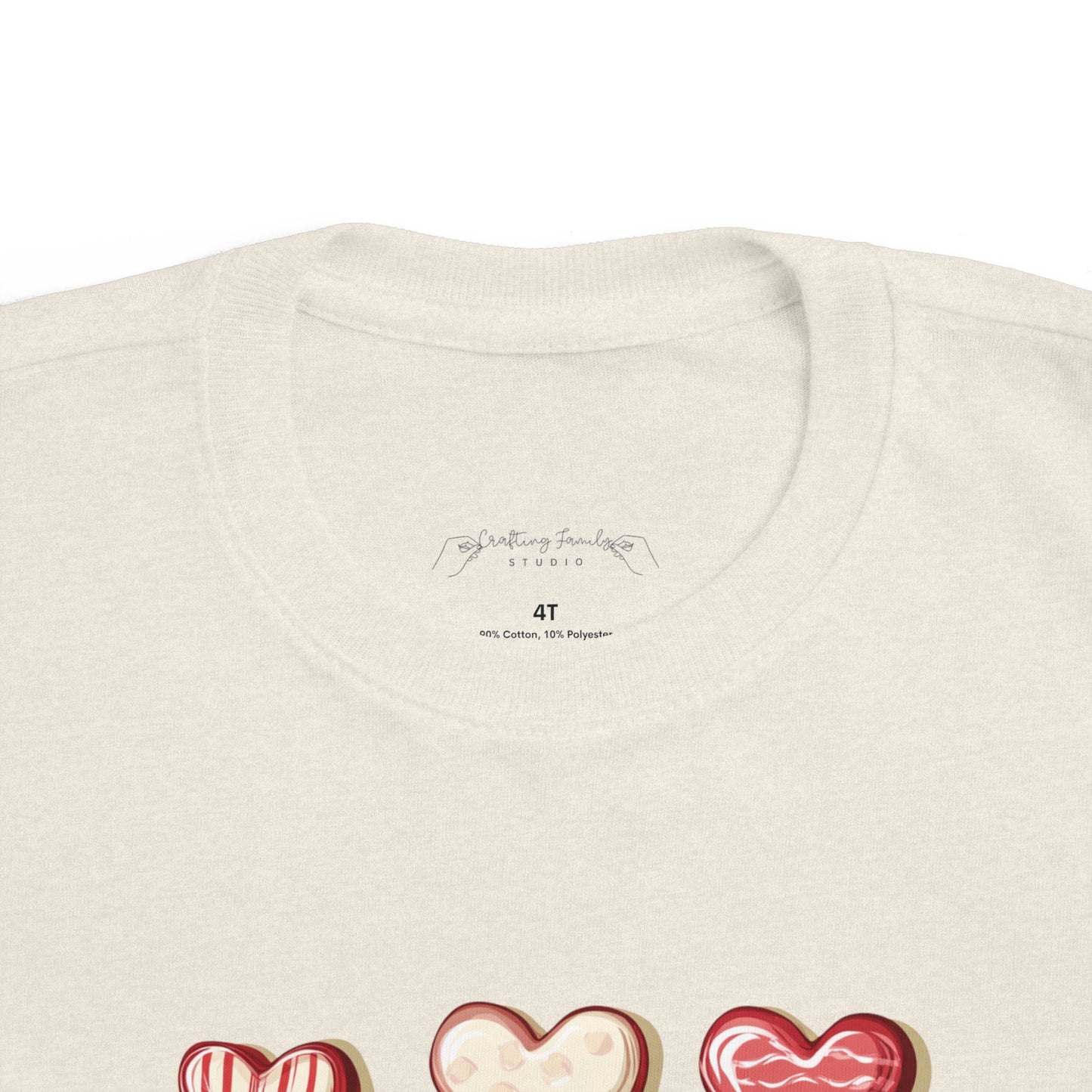 "Baked Goods Hearts" Toddler's Jersey Tee