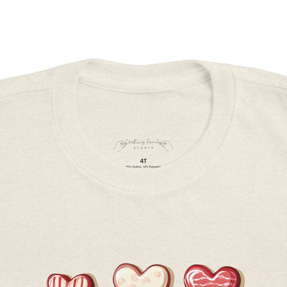 "Baked Goods Hearts" Toddler's Jersey Tee