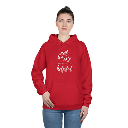 "Not Bossy-Helpful" Pullover Hoodie Sweatshirt