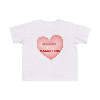 "Daddy's Valentine" Toddler's Jersey Tee