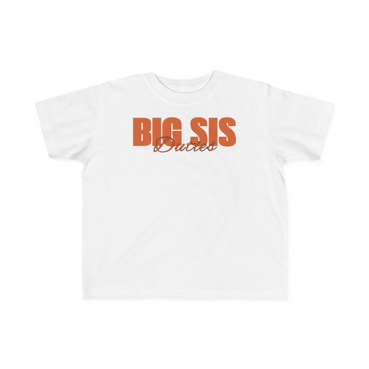 "Big Sis Duties" Toddler's Jersey Tee