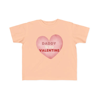 "Daddy's Valentine" Toddler's Jersey Tee