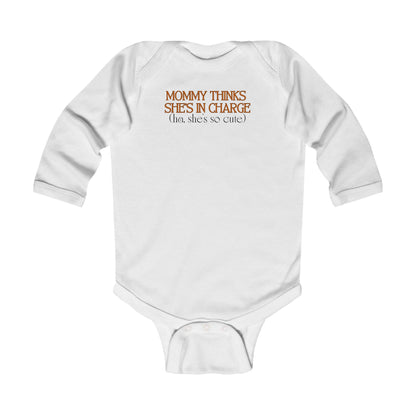 “Mom in Charge” Long Sleeve Bodysuit