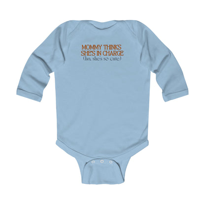 “Mom in Charge” Long Sleeve Bodysuit